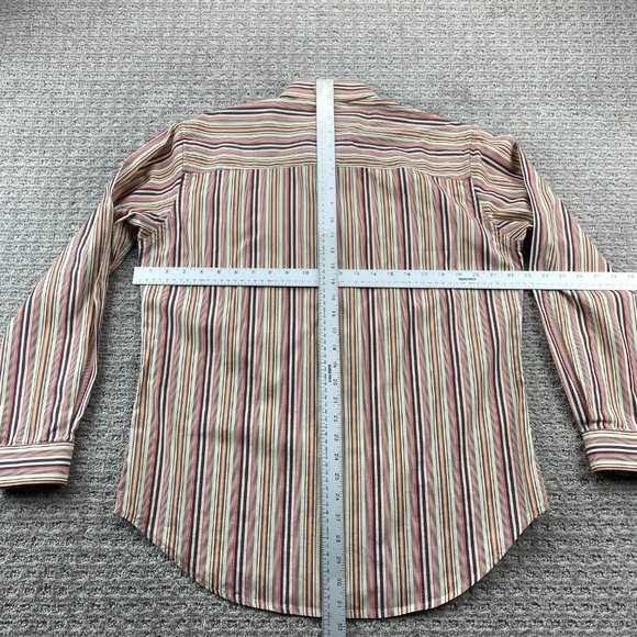 Robert Graham Shirt Men Medium M Multicolored Striped Button Up Long Sleeve - Picture 8 of 10